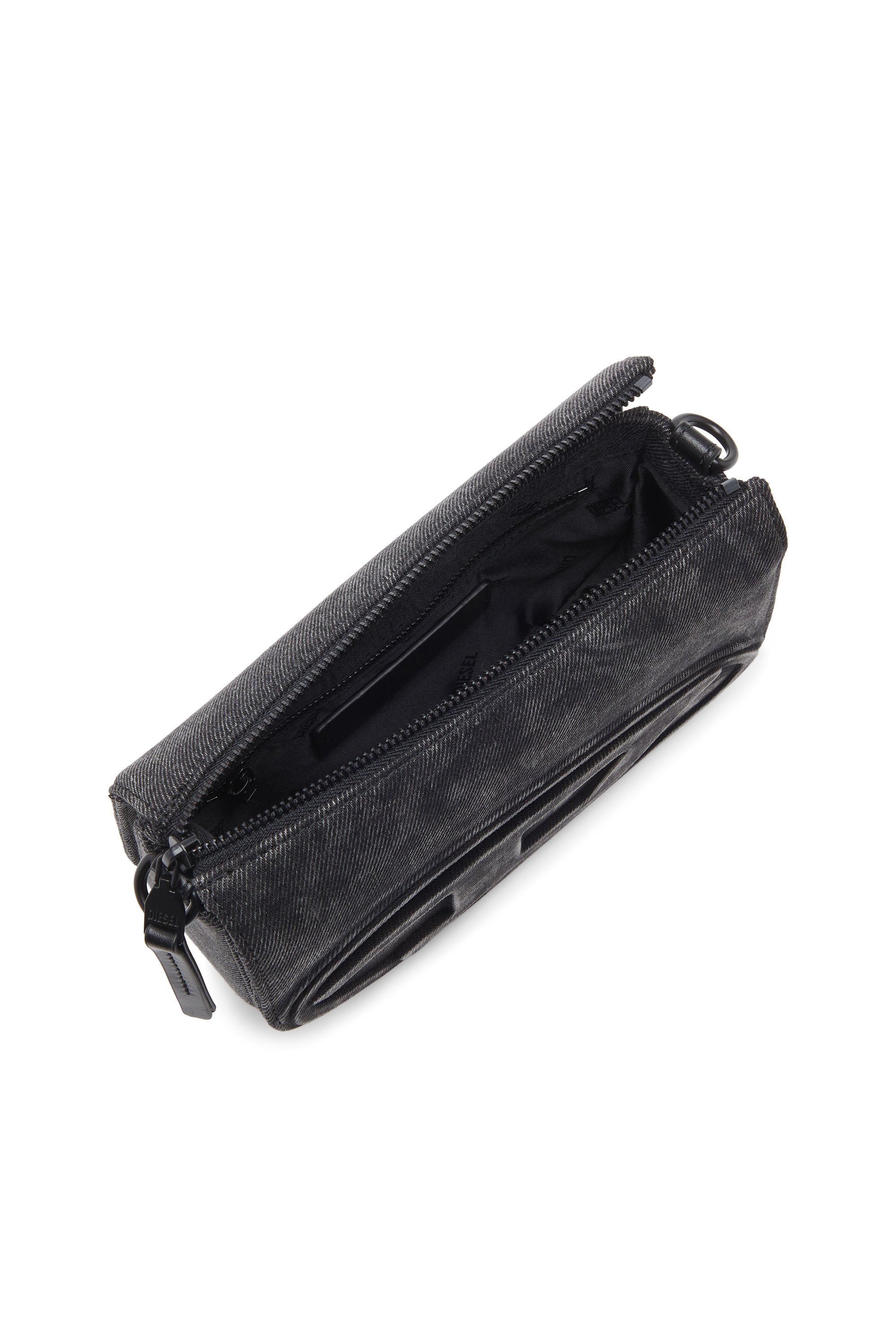 Diesel - 1DR CAMERA BAG, Unisex's 1DR-Camera bag in stonewashed denim in Black - 4